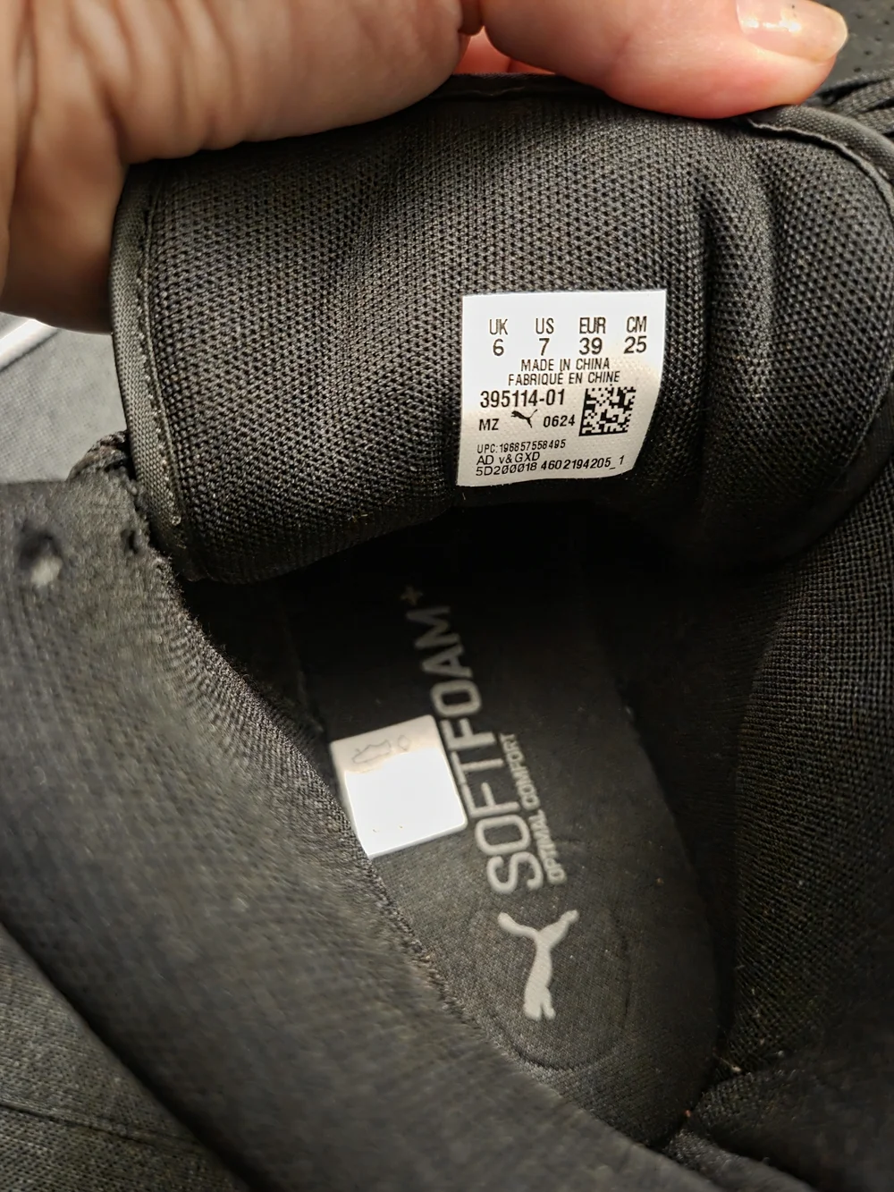 Puma Men’s Black High-Top Sneakers with White Logo